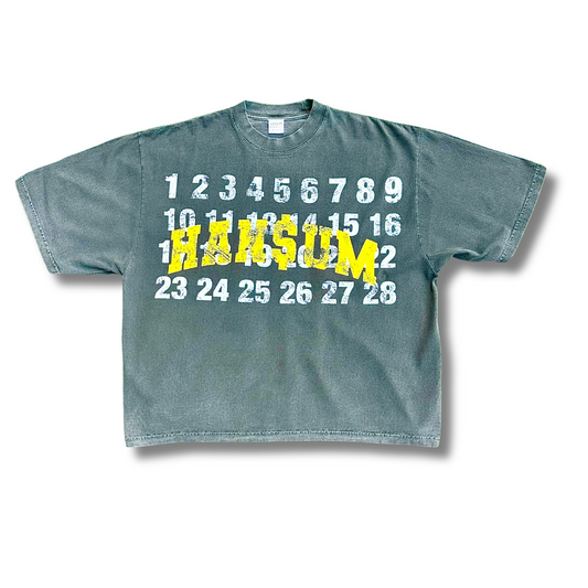 HAN$UM Numbers Tee — Grey Edition